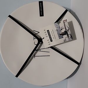 Rae Dunn set of four durable melamine  plates (tasty).  NWT